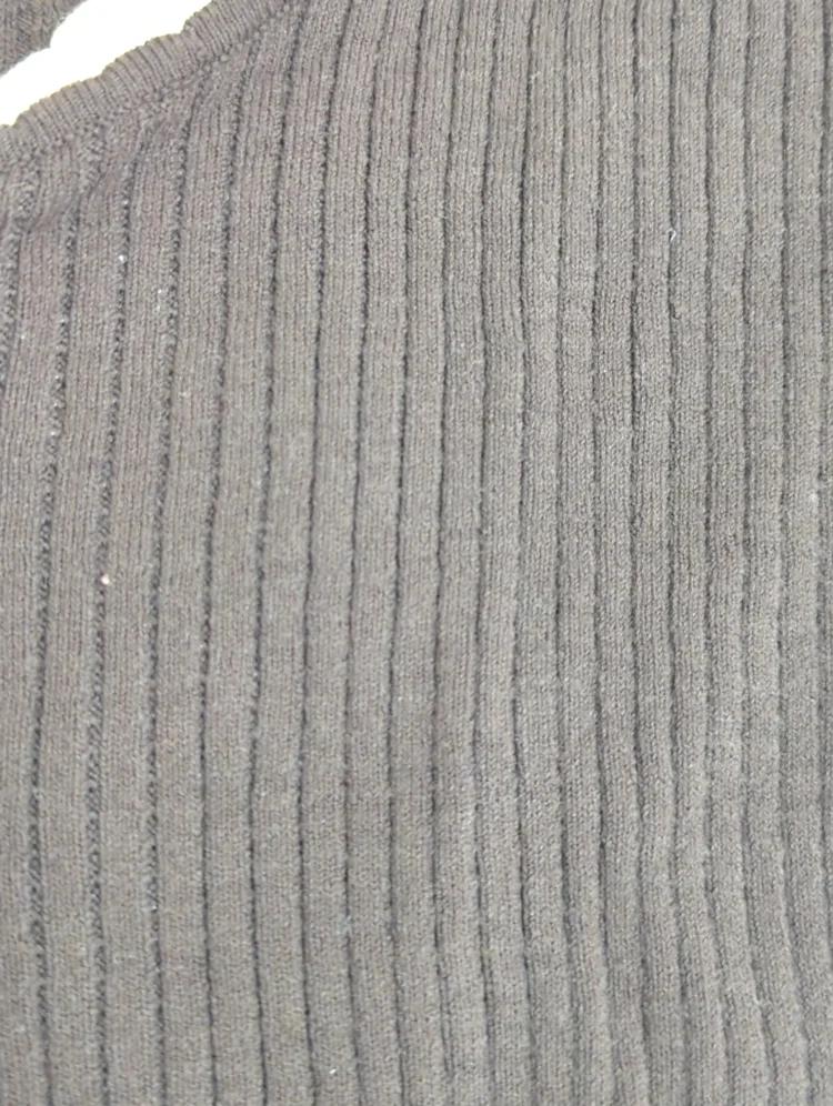 HALTER NECK DOUBLE KNIT TOP