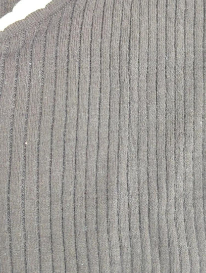 HALTER NECK DOUBLE KNIT TOP