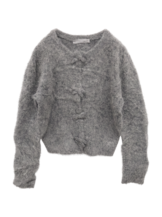 FRONT RIBBON CARDIGAN