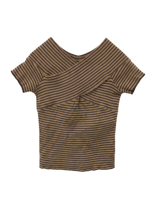 CROSS OFF SHOULDER TOP
