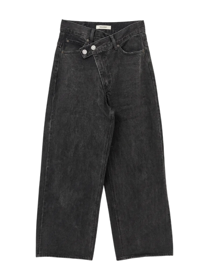 CROSS WAIST WIDE STRAIGHT