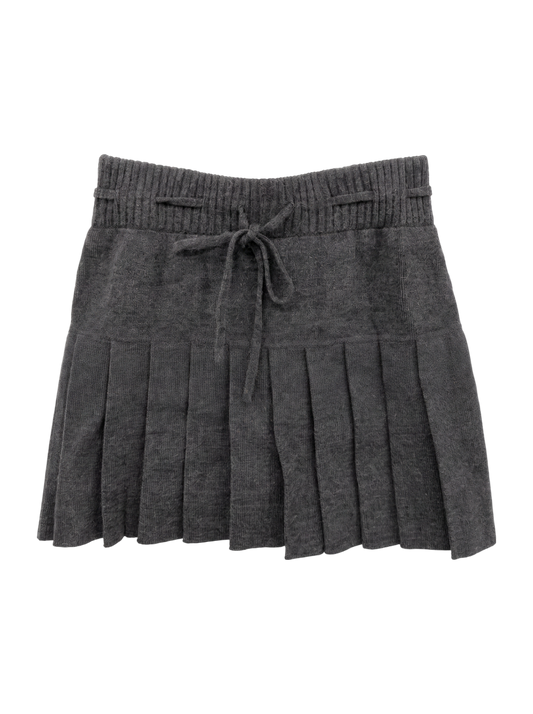 ZIP UP PARKA & PLEATED MINI SK