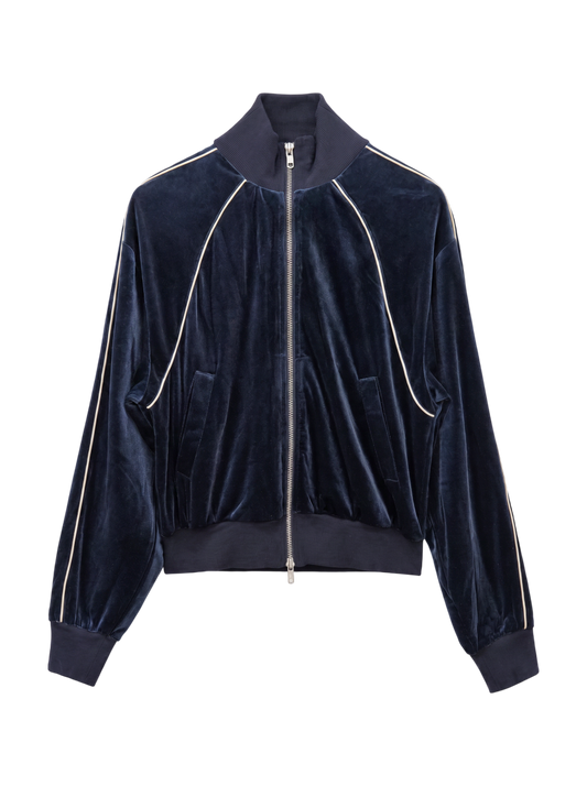 VELOUR TRACK TOP