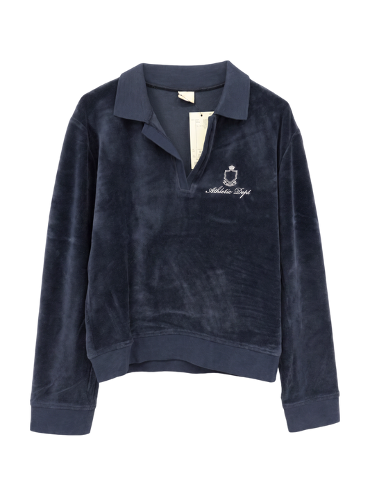 VELOUR POLO L/S TSJ