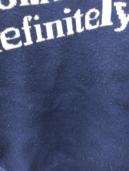 LETTERED HALF ZIP SWEATER