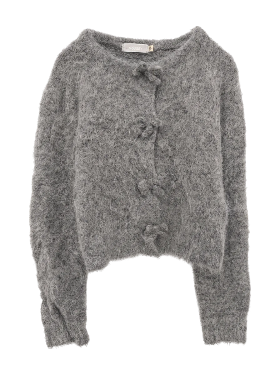 FRONT RIBBON CARDIGAN