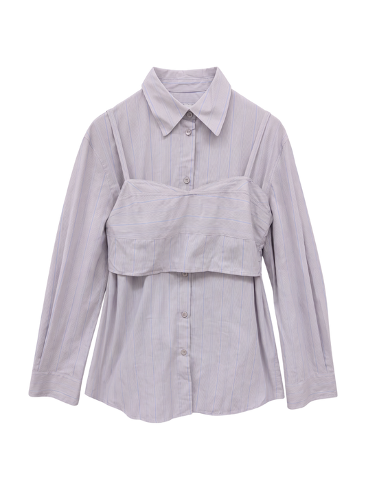 SHIRT & BUSTIER SET