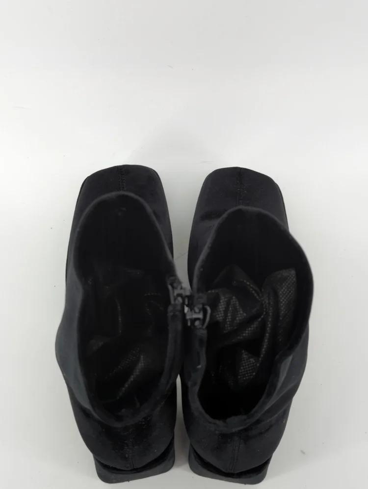 STRETCH BLOCK HEEL BOOTS