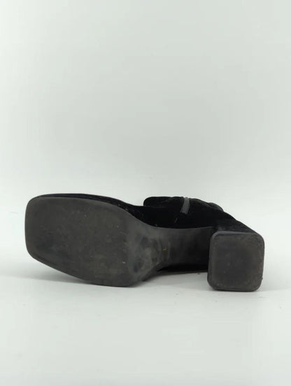 STRETCH BLOCK HEEL BOOTS