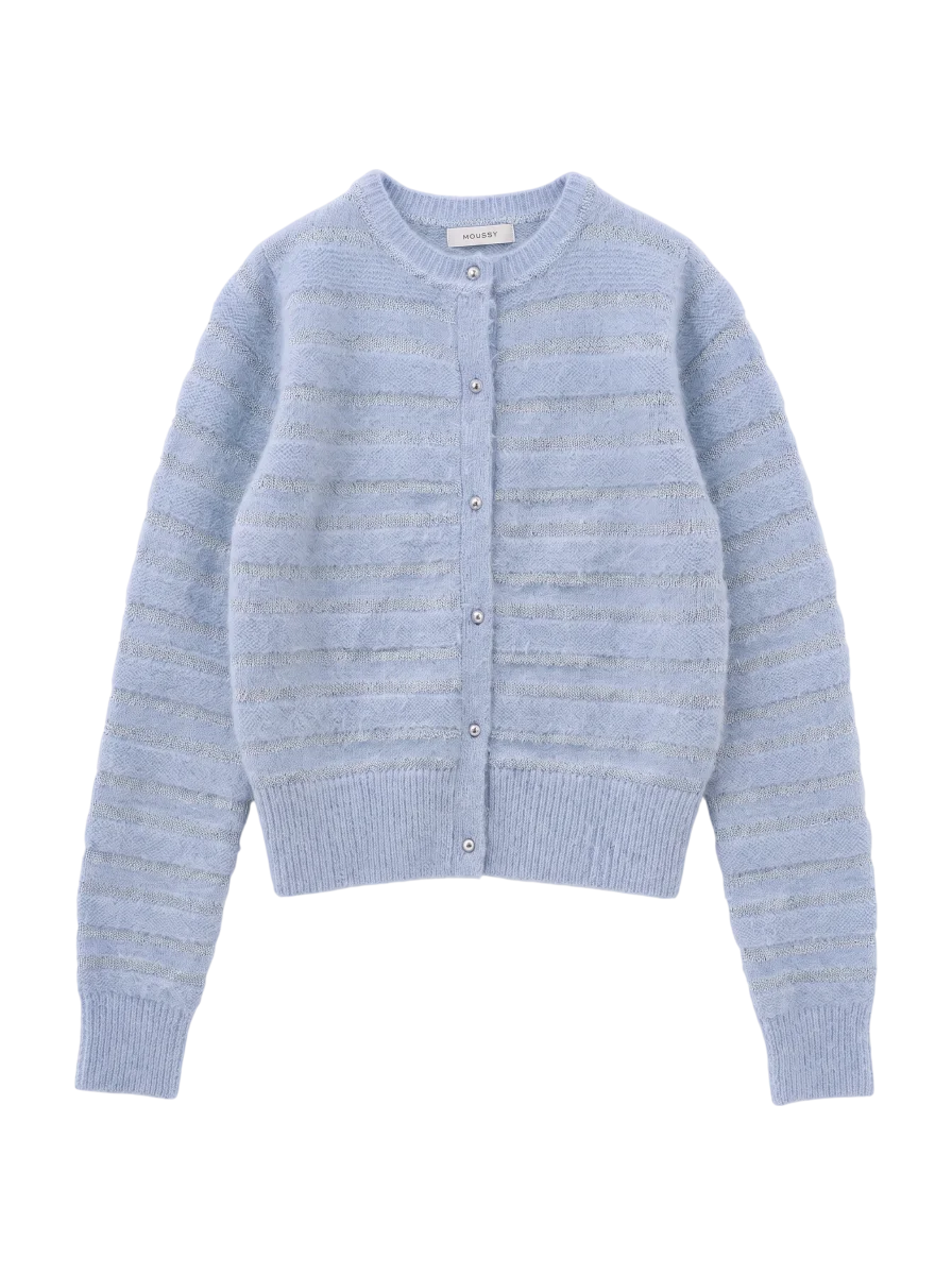 SHADOW STRIPE KNIT CARDIGN
