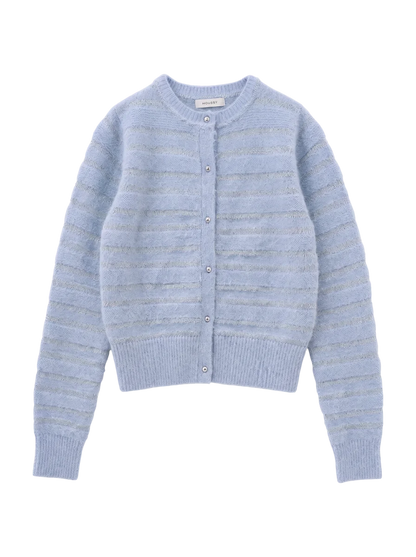 SHADOW STRIPE KNIT CARDIGN