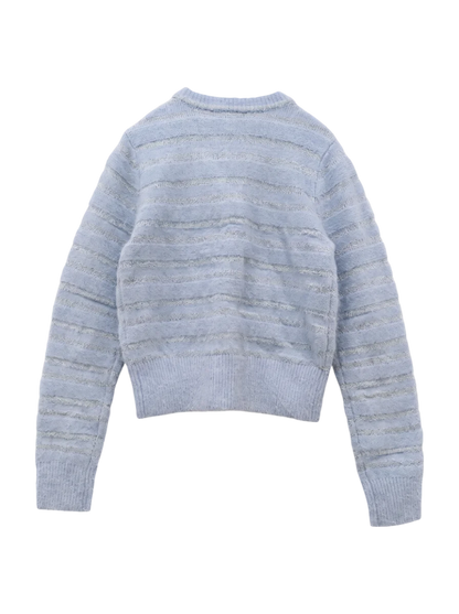 SHADOW STRIPE KNIT CARDIGN