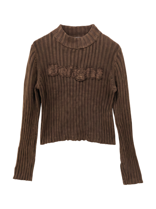 PATCHED LOGO WASH KNIT