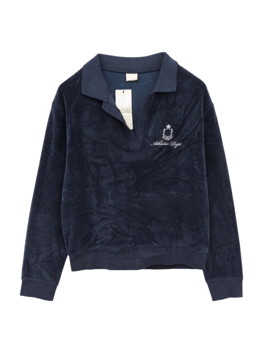 VELOUR POLO L/S TSJ