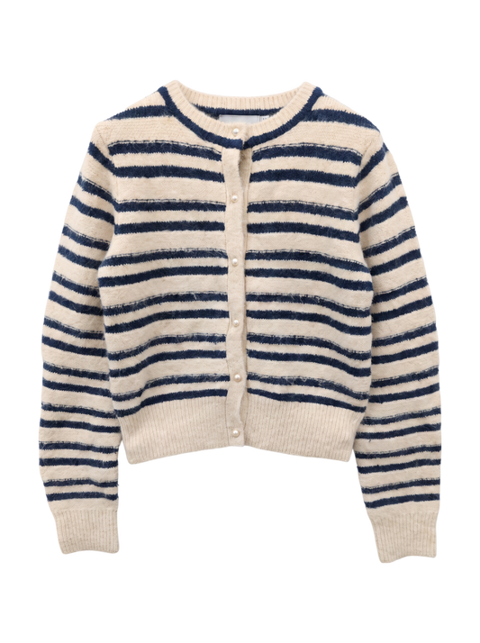 SHADOW STRIPE KNIT CARDIGN