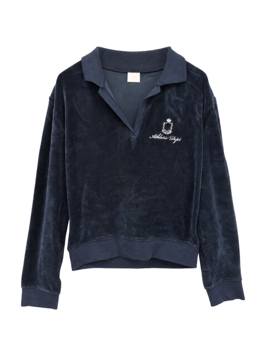 VELOUR POLO L/S TSJ