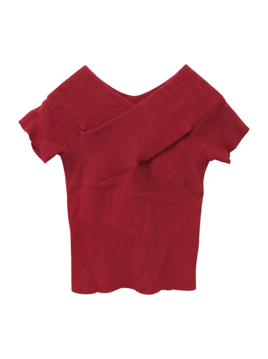 CROSS OFF SHOULDER TOP