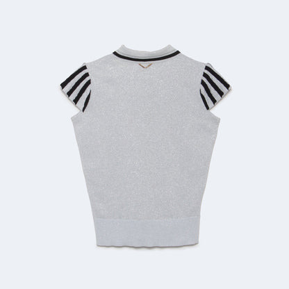 Romance Sparkly Knit Polo | WOMEN