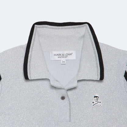 Romance Sparkly Knit Polo | WOMEN