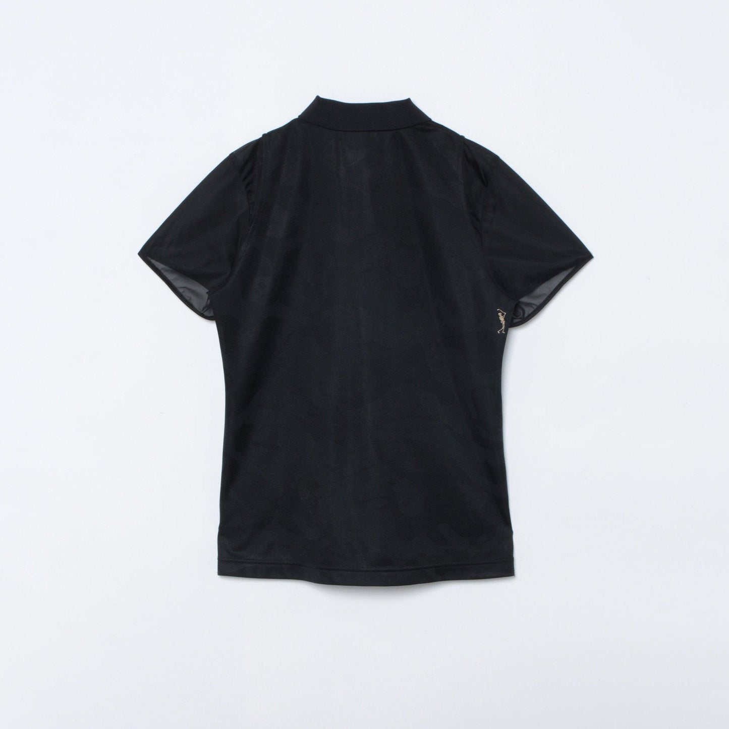 Gauge Sheer Sleeve Polo | WOMEN