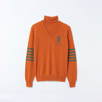 Sedecim Cashmere Layerd Neck Sweater | MEN