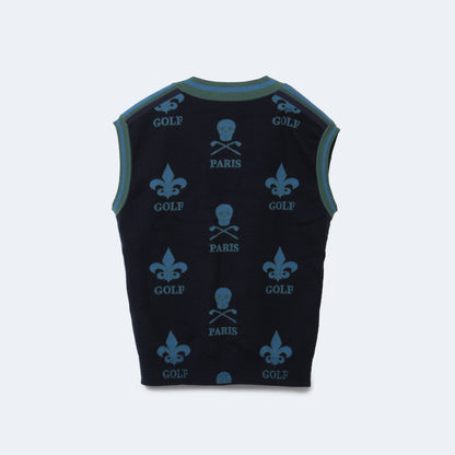 Atlas Jacquard Knit Vest | MEN