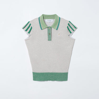 Romance Sparkly Knit Polo | WOMEN