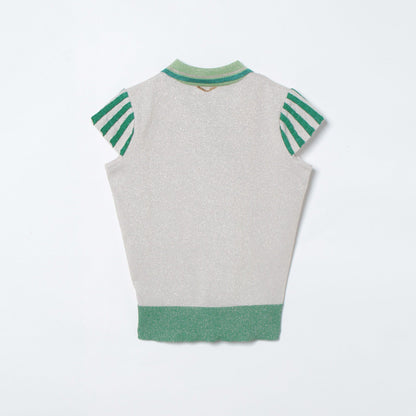 Romance Sparkly Knit Polo | WOMEN