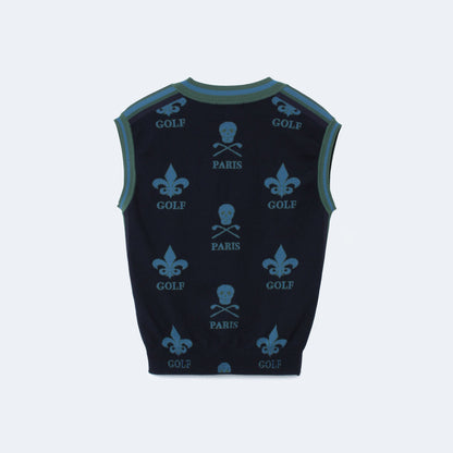 Atlas Jacquard Knit Vest | MEN