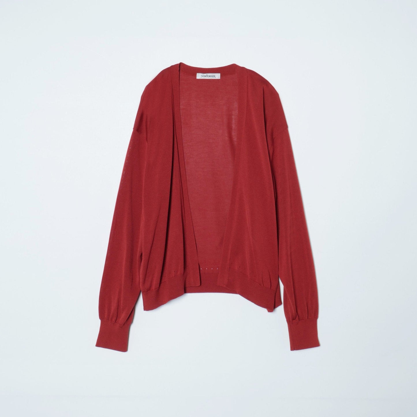 【手洗い可能】ボレロ風着流しカーディガン