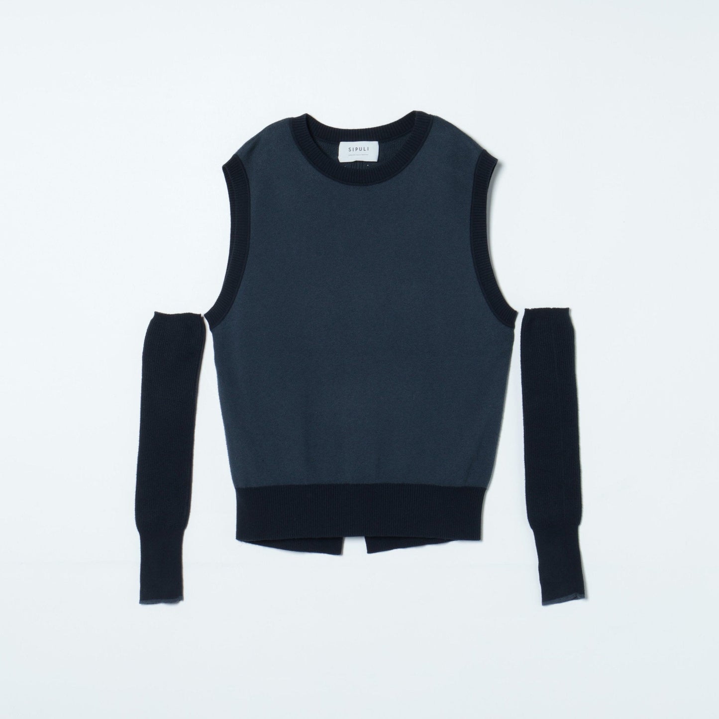 【手洗い可能】Organic Cotton Wool WJQ アームウォーマー付きベスト