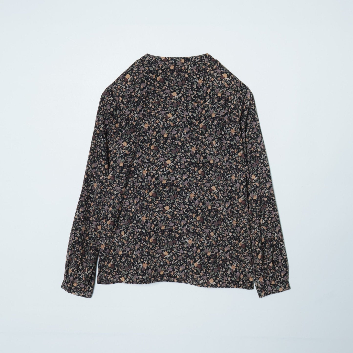 リバティ バードソングプリント キーネックブラウス