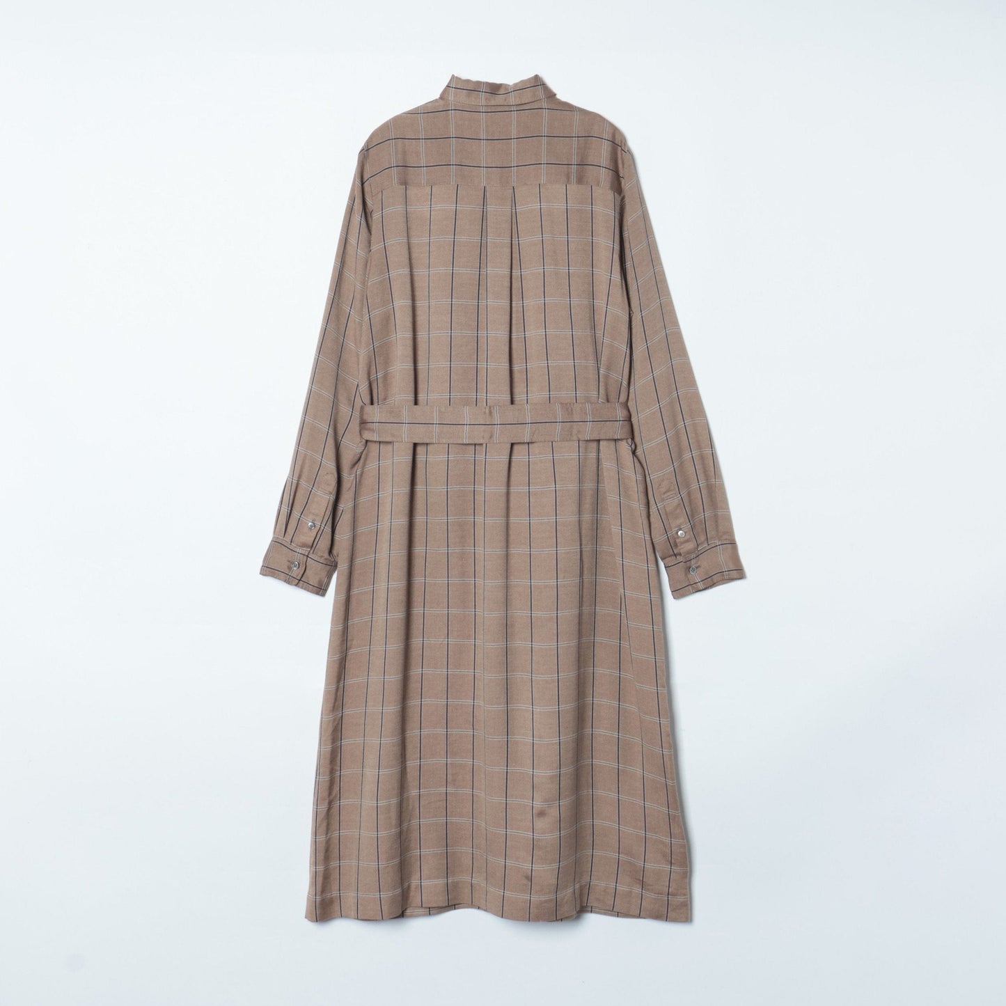 綾ウィンドウペイン シャツワンピース