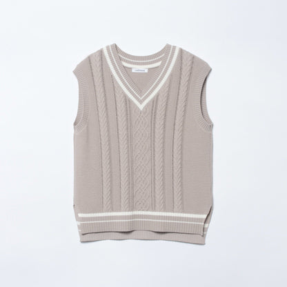 リリヤーンケーブル チルデンニットベスト