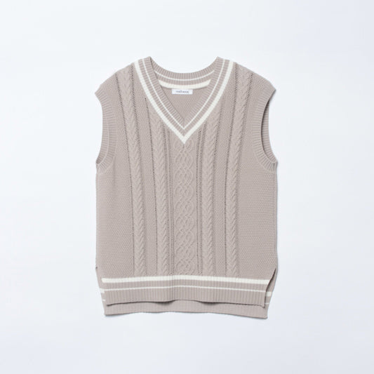 リリヤーンケーブル チルデンニットベスト