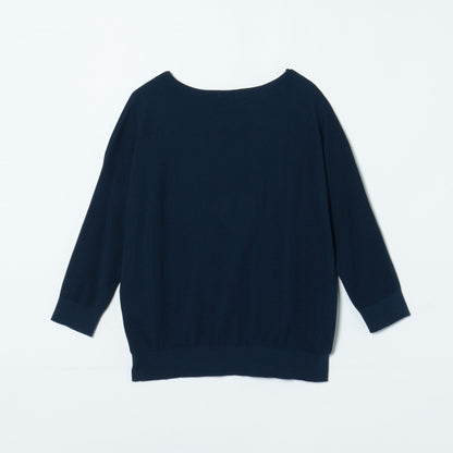 【L】TCホールガーメント 7分袖ニットプルオーバー