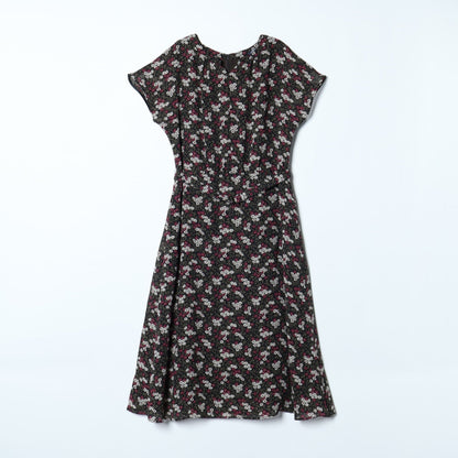 ブロッサムプリント フレンチスリーブワンピース