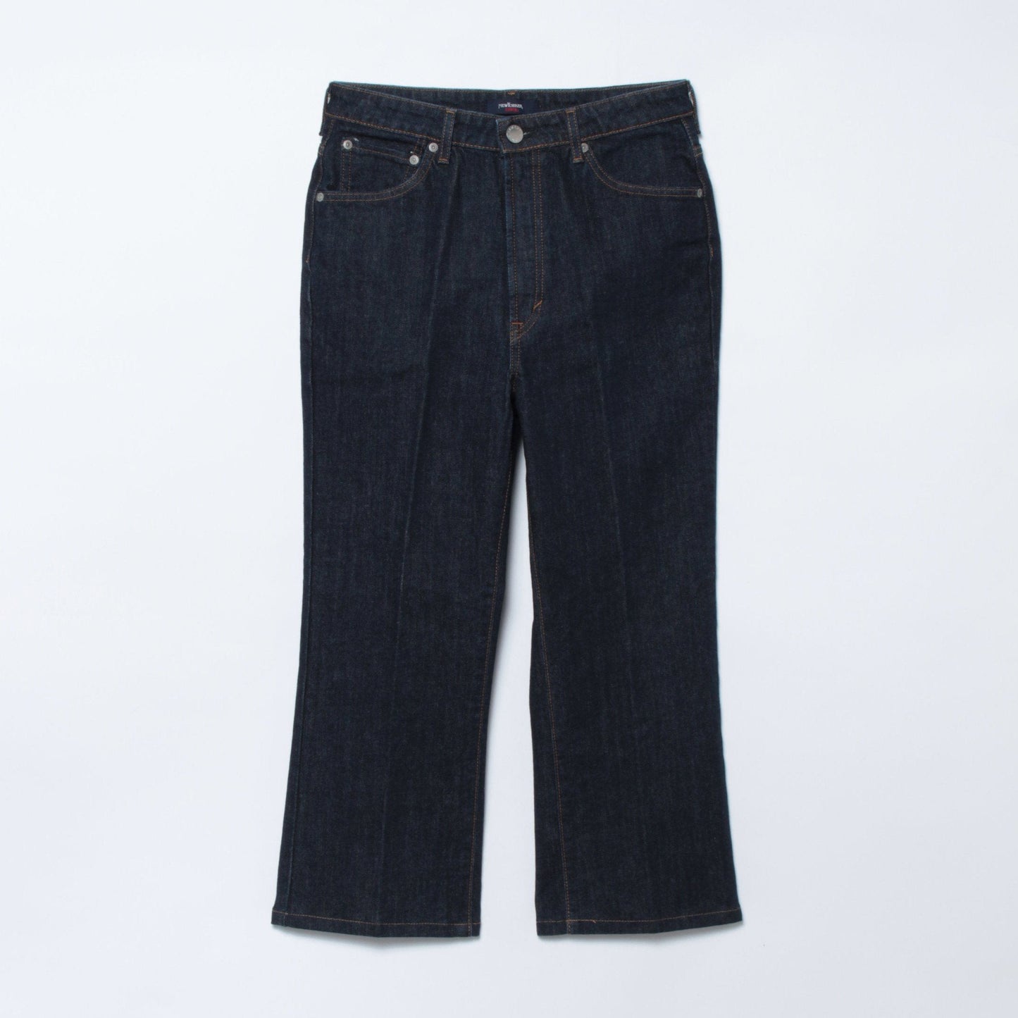 【L】【EDWIN】センタープレスセミフレアデニムパンツ