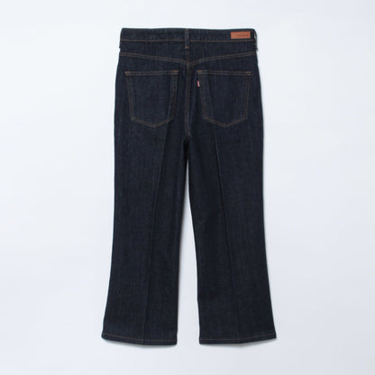 【L】【EDWIN】センタープレスセミフレアデニムパンツ