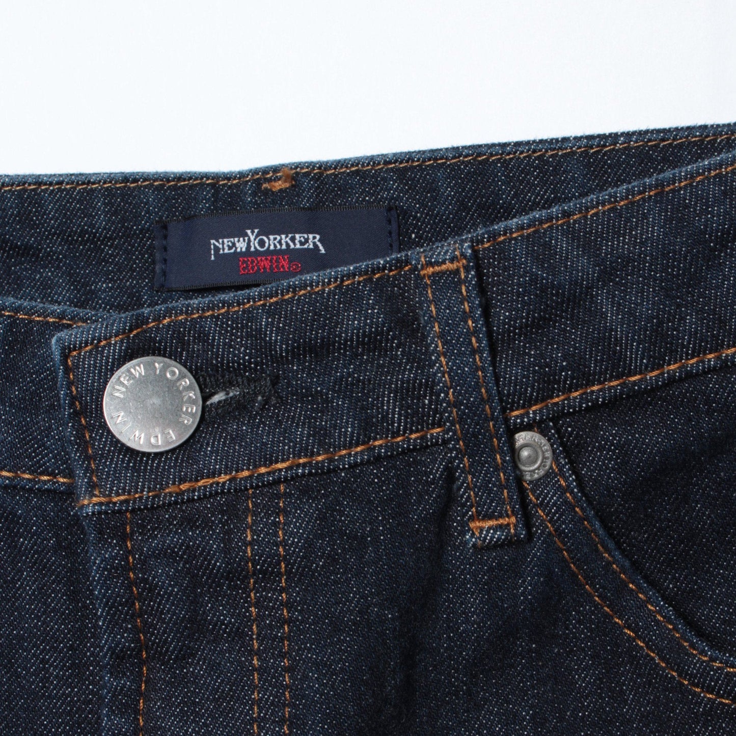 【L】【EDWIN】センタープレスセミフレアデニムパンツ