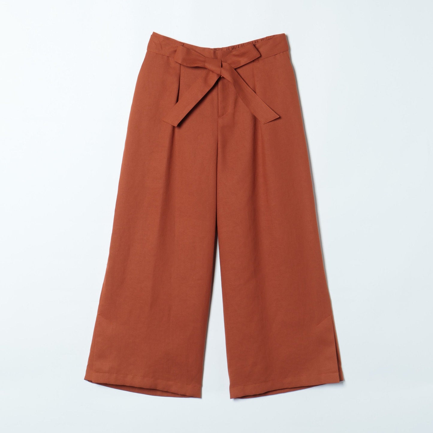 ライトファインツイル 共布ベルト付きパンツ