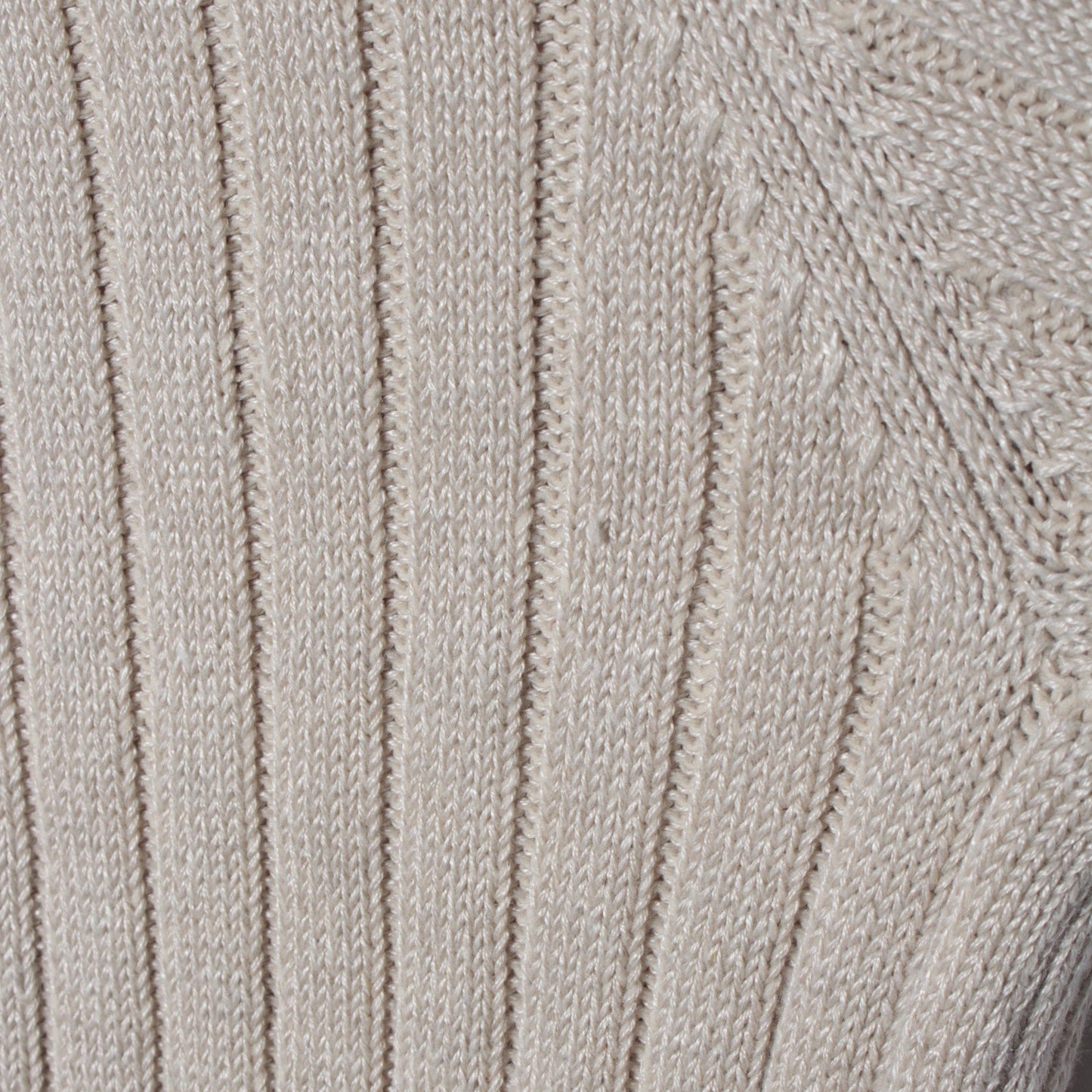 おとなチルデン リネンミックス ケーブル編みVネックニットカーディガン