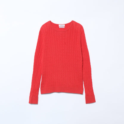 【LADY COTTON】 ケーブルニットプルオーバー