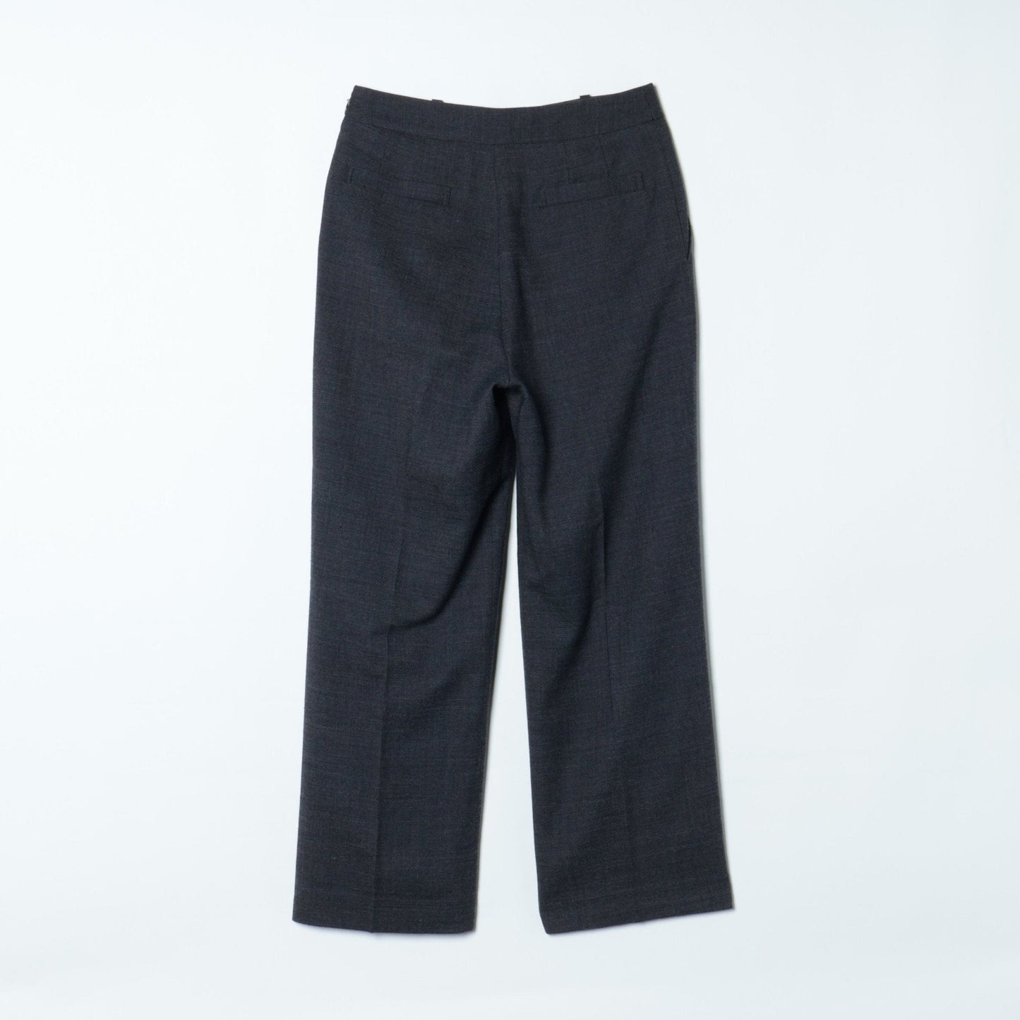 ウールバスケット セミワイドクロップドパンツ