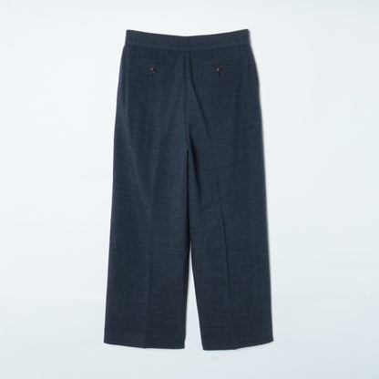 ウールストレッチカルゼ フレアクロップトパンツ