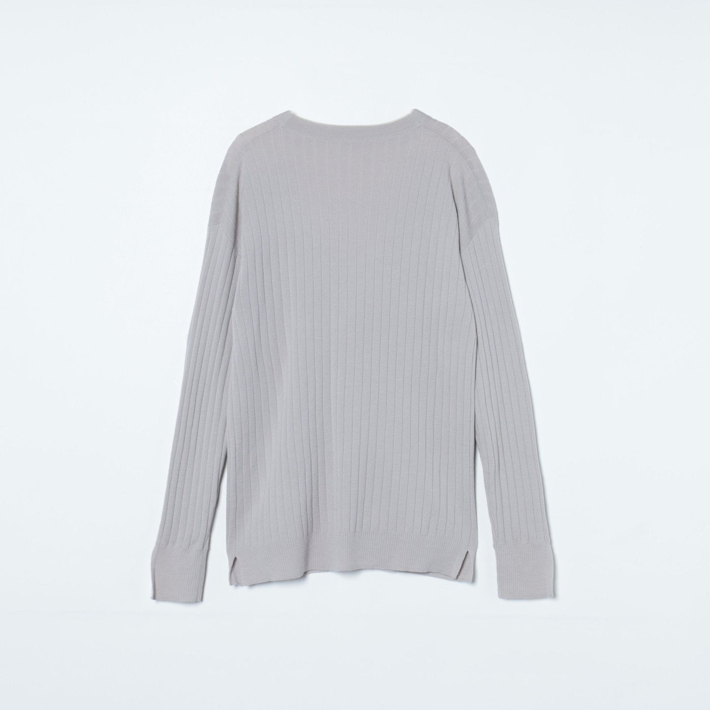 【手洗い可能】ウォッシャブルウール Vネック長袖カーディガン