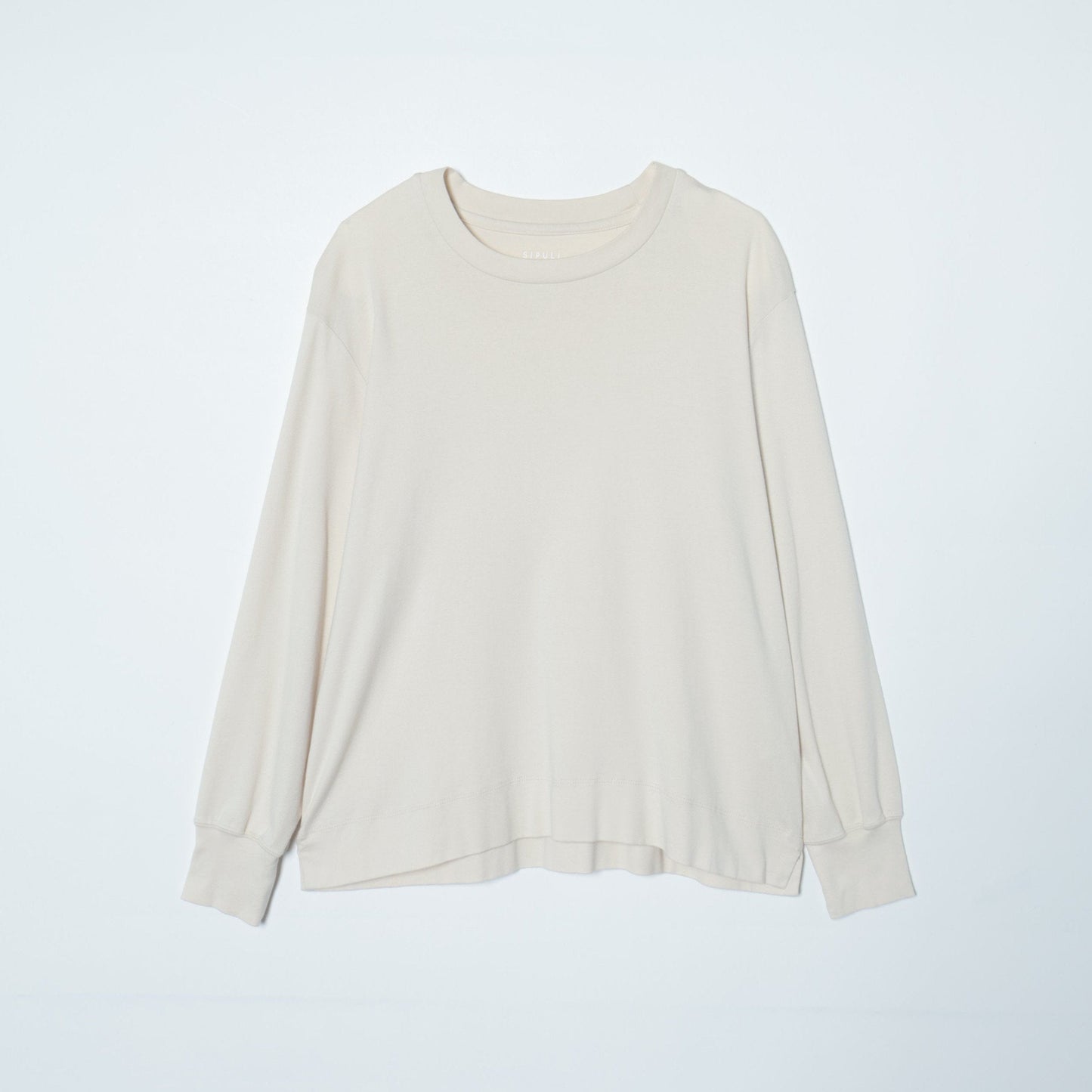 [Elama]スビンコットンフライス クルーネックカットソー