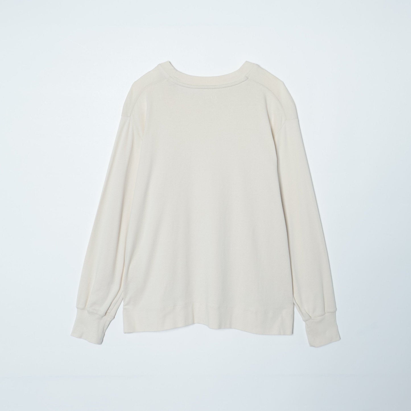 [Elama]スビンコットンフライス クルーネックカットソー