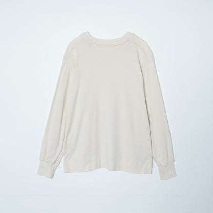 [Elama]スビンコットンフライス クルーネックカットソー