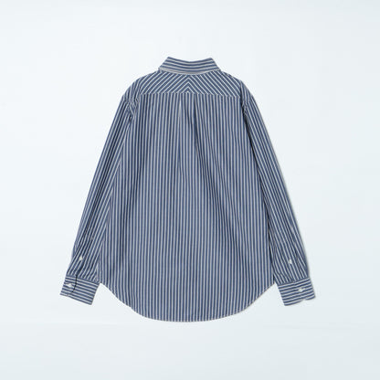 【ハンサムFit】ストライプシャツ